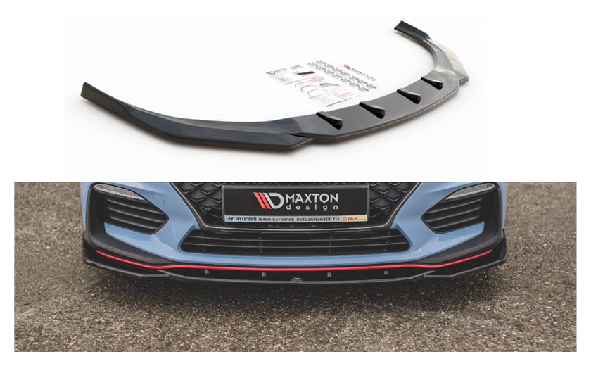Splitter Hyundai I30 III N przód v.4 Gloss Black