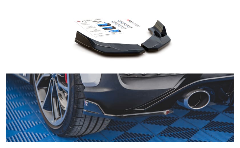 Splitter Hyundai I30 III N Tył Boczne v.4 Gloss Black
