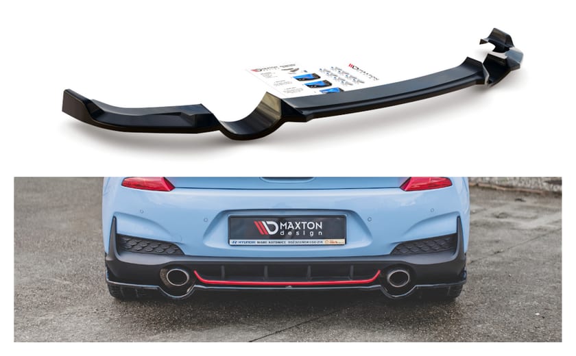Splitter Hyundai I30 III N Tył Środkowy Gloss Black