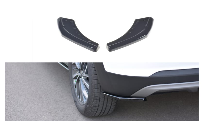 Splitter Hyundai Tucson III Facelift Tył Boczne Gloss Black
