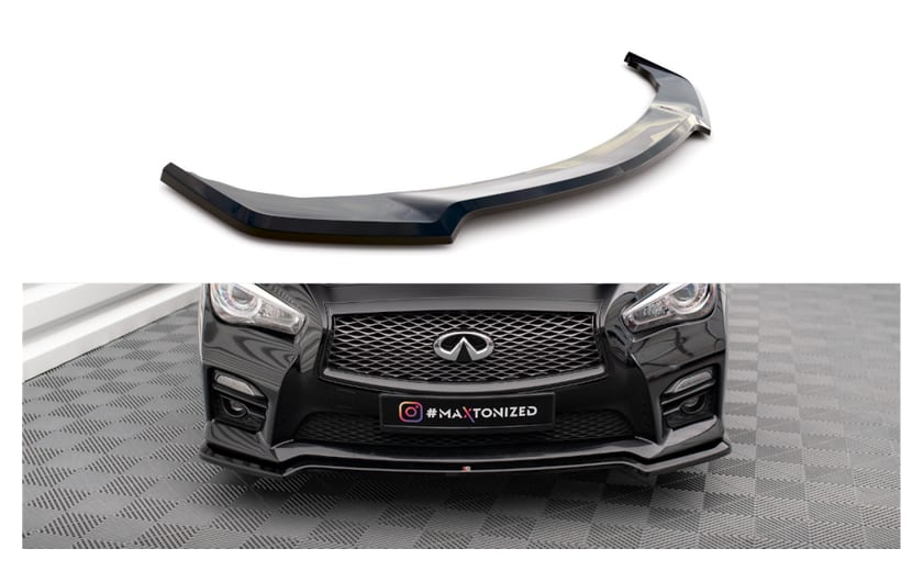 Splitter Infiniti Q50 S I przód v.1 Gloss Black