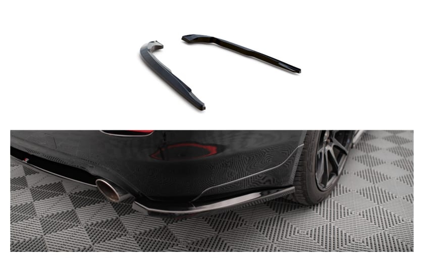 Splitter Infiniti Q50 S I Tył Boczne v.1 Gloss Black