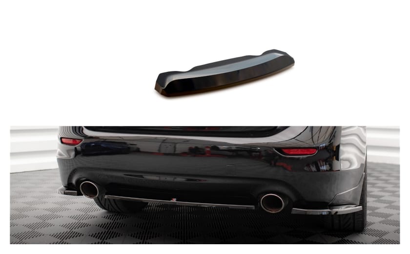 Splitter Infiniti Q50 S I Tył Środkowy Gloss Black