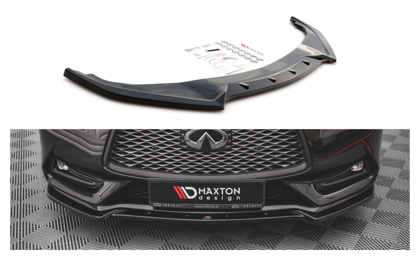 Splitter Infiniti Q60 S II przód Gloss Black