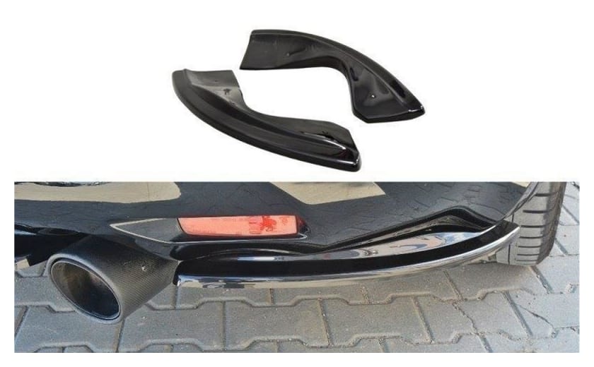Splitter Infiniti QX70 Tył Boczne Gloss Black