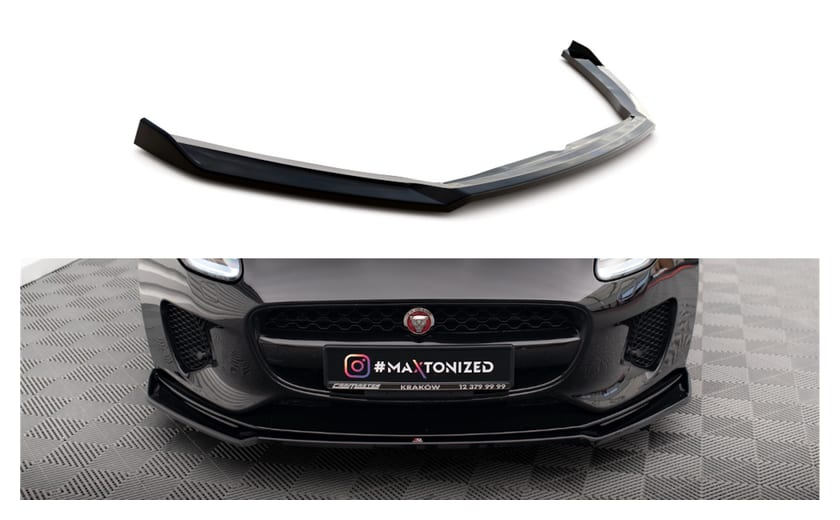 Splitter Jaguar F-Type I Facelift przód v.2 Gloss Black