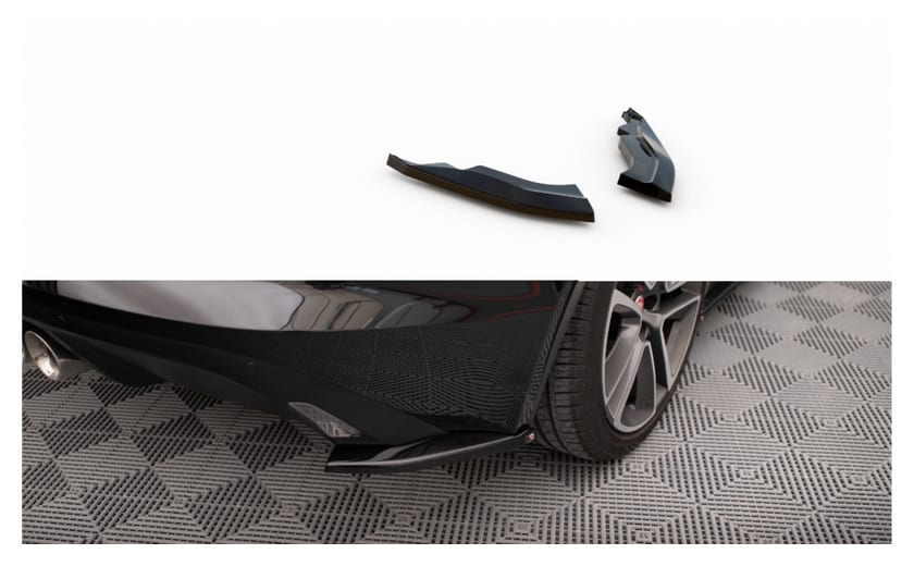 Splitter Jaguar F-Type I Facelift Tył Boczne Gloss Black