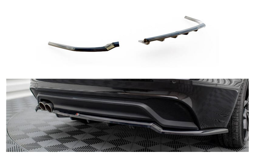 Splitter Jaguar XE X760 Facelift Tył Środkowy z Dyfuzorem