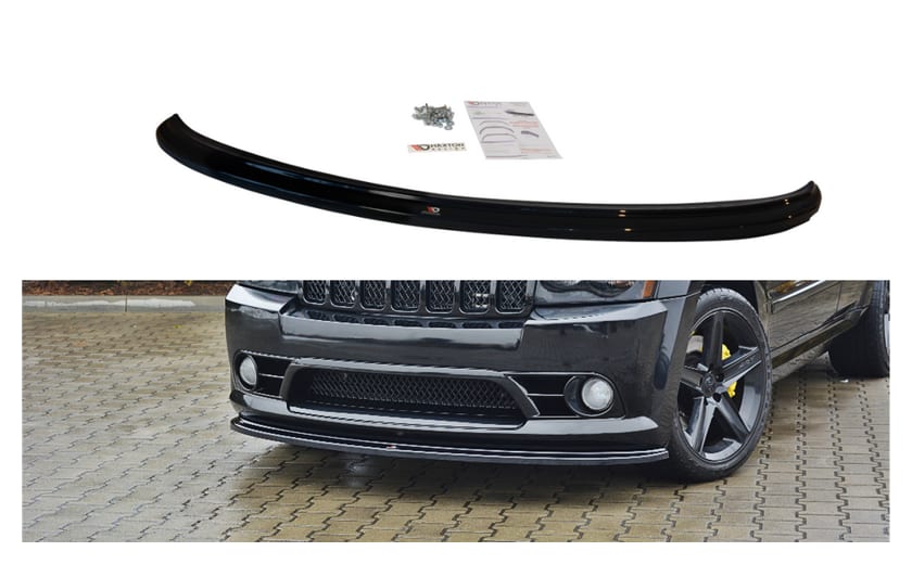 Splitter Jeep Grand Cherokee WK STR8 przód v.1 Gloss Black