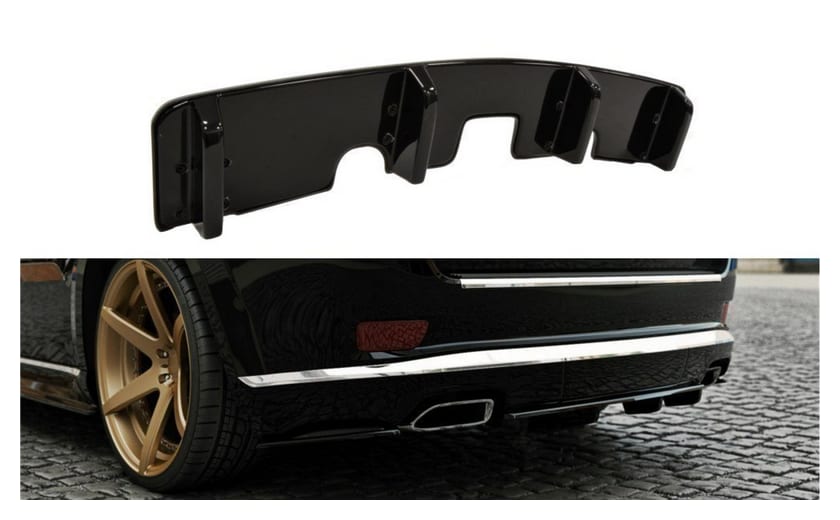 Splitter Jeep Grand Cherokee WK2 Summit Facelift Tył Środkowy z Dyfuzorem Gloss Black