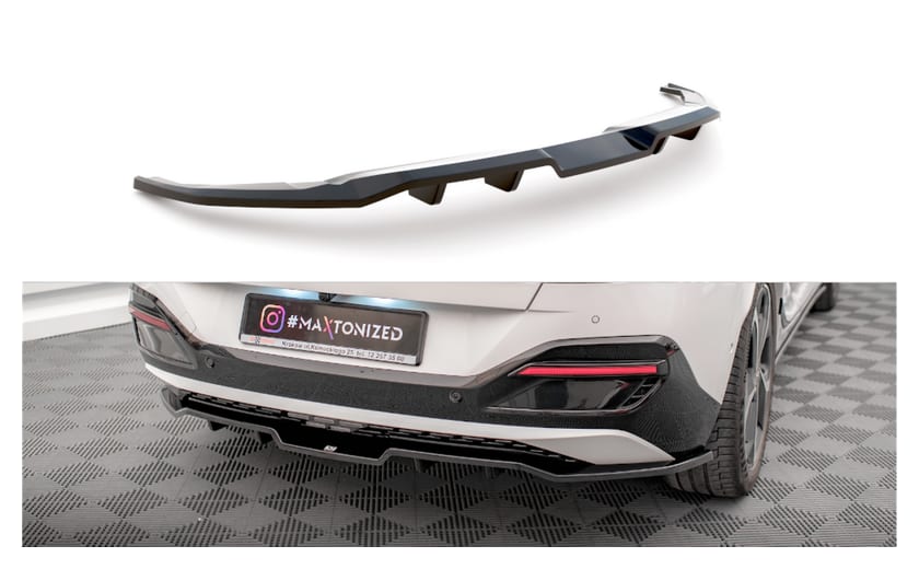 Splitter Kia EV6 I GT-Line Tył Środkowy z Dyfuzorem Gloss Black