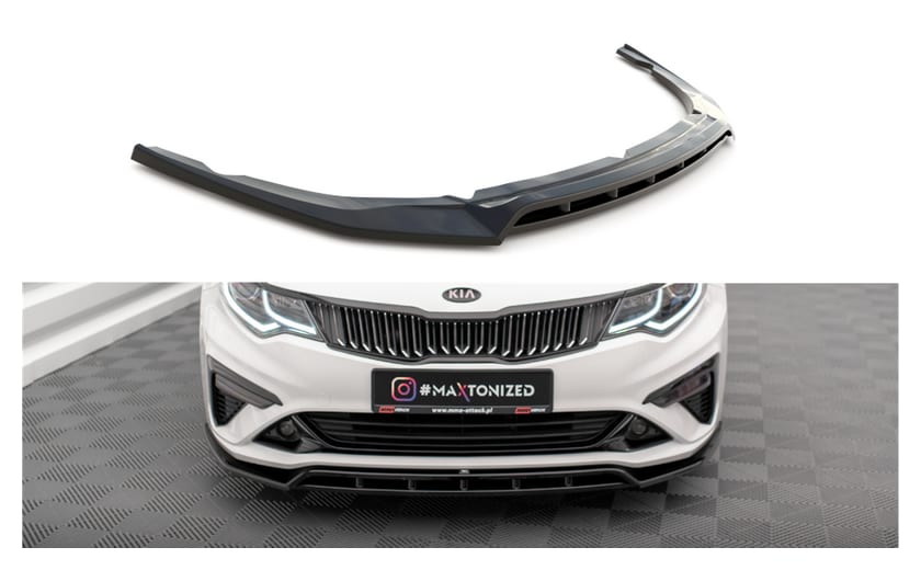 Splitter Kia Optima IV Facelift przód v.1 Gloss Black