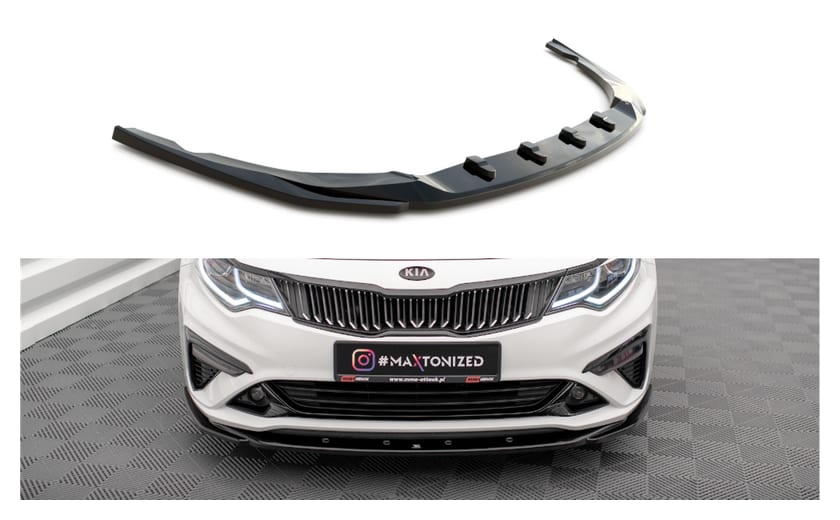 Splitter Kia Optima IV Facelift przód v.2 Gloss Black