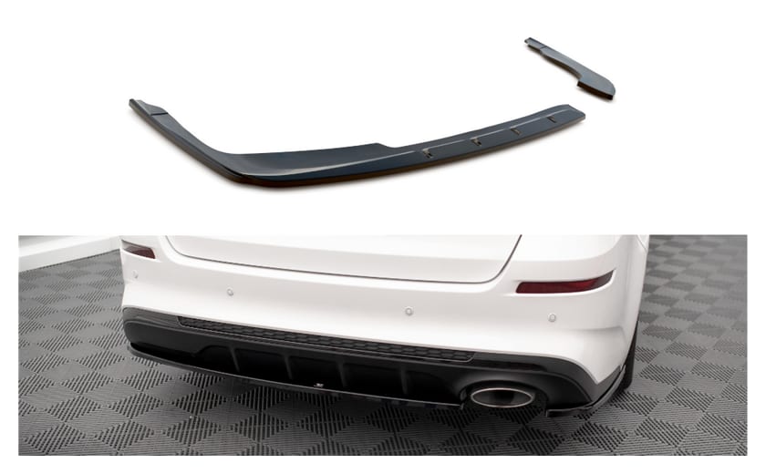 Splitter Kia Optima IV Facelift Tył Boczne v.1 Gloss Black
