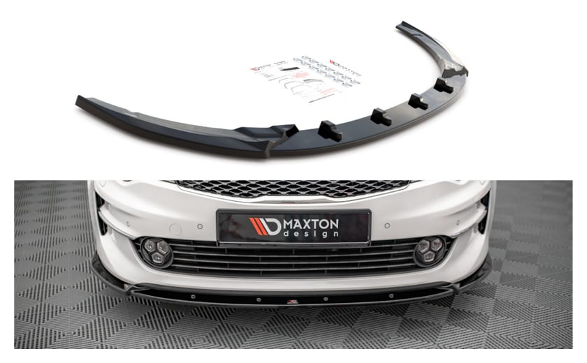 Splitter Kia Optima IV przód v.1 Gloss Black