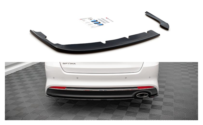 Splitter Kia Optima IV Tył Boczne Gloss Black
