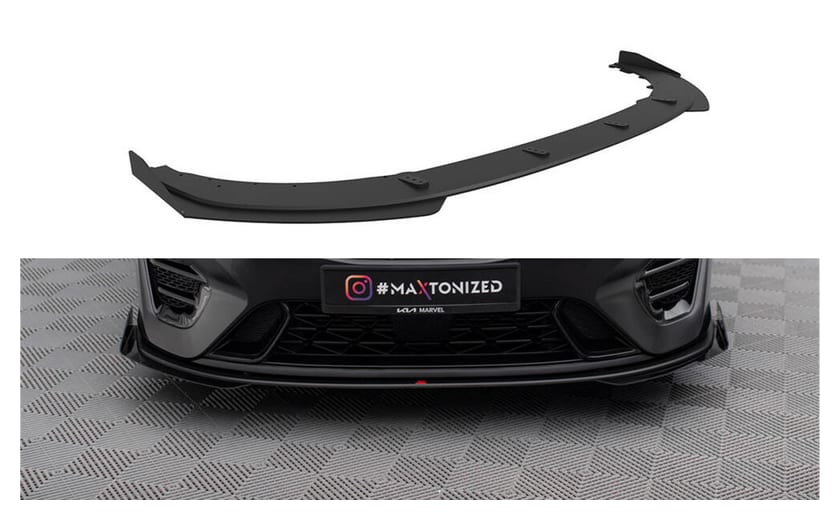 Splitter Kia ProCeed I GT Facelift Ceed GT III Facelift Przód Pro + flaps Black