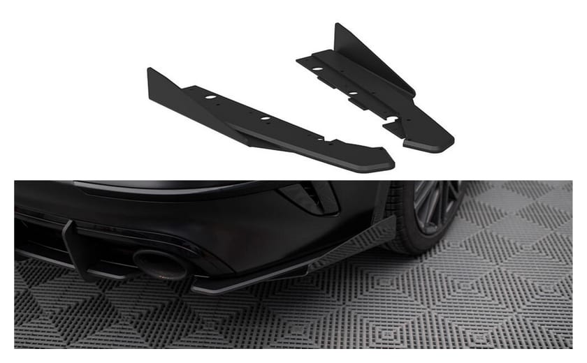 Splitter Kia ProCeed I GT Facelift Tył Boczne Street Pro Black + Gloss Flaps