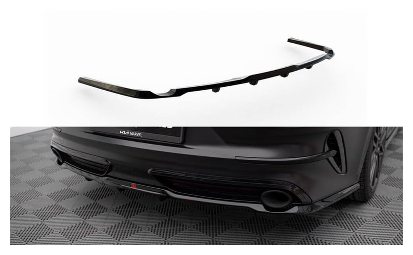 Splitter Kia ProCeed I GT Facelift Tył Środkowy z Dyfuzorem