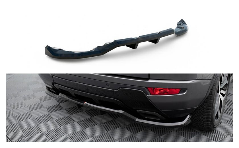 Splitter Land Rover Range Rover Evoque HSE Dynamic I Facelift Tył Środkowy z Dyfuzorem