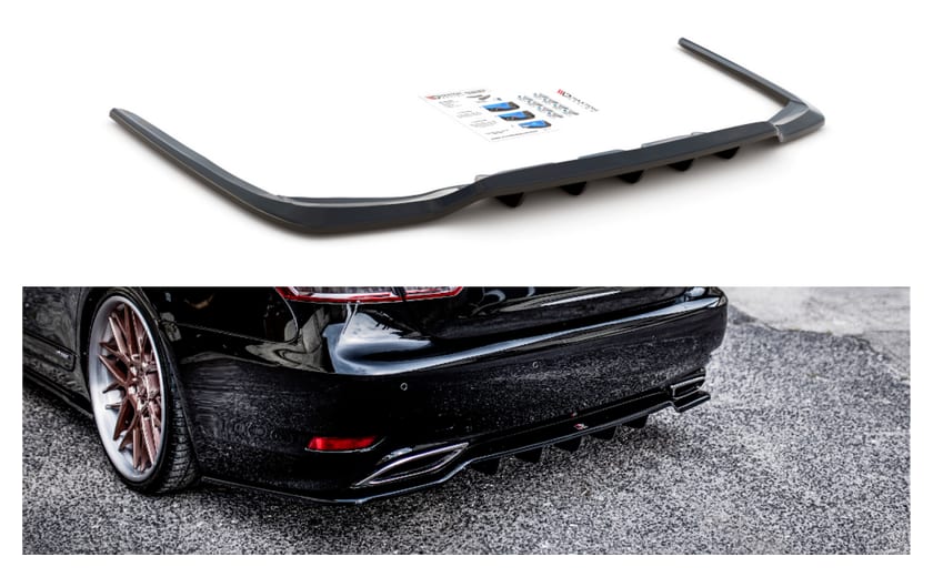 Splitter Leuxs LS IV Facelift Tył Środkowy z Dyfuzorem Gloss Black