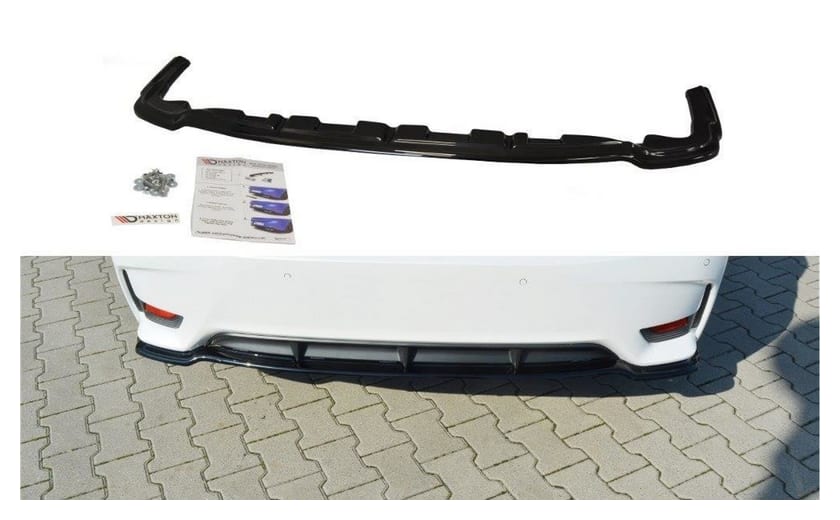 Splitter Lexus CT I Facelift Tył Środkowy Bez Dyfuzora Gloss Black