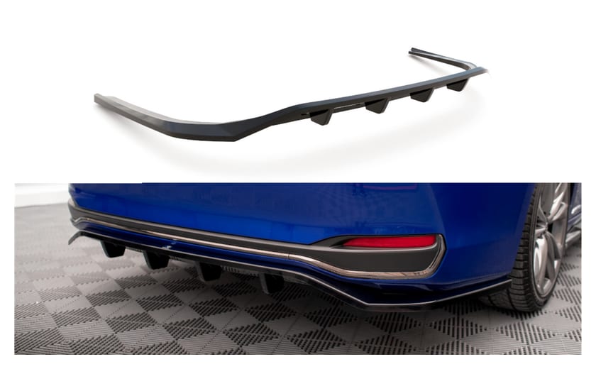 Splitter Lexus ES VII F Sport Tył Środkowy z Dyfuzorem Gloss Black