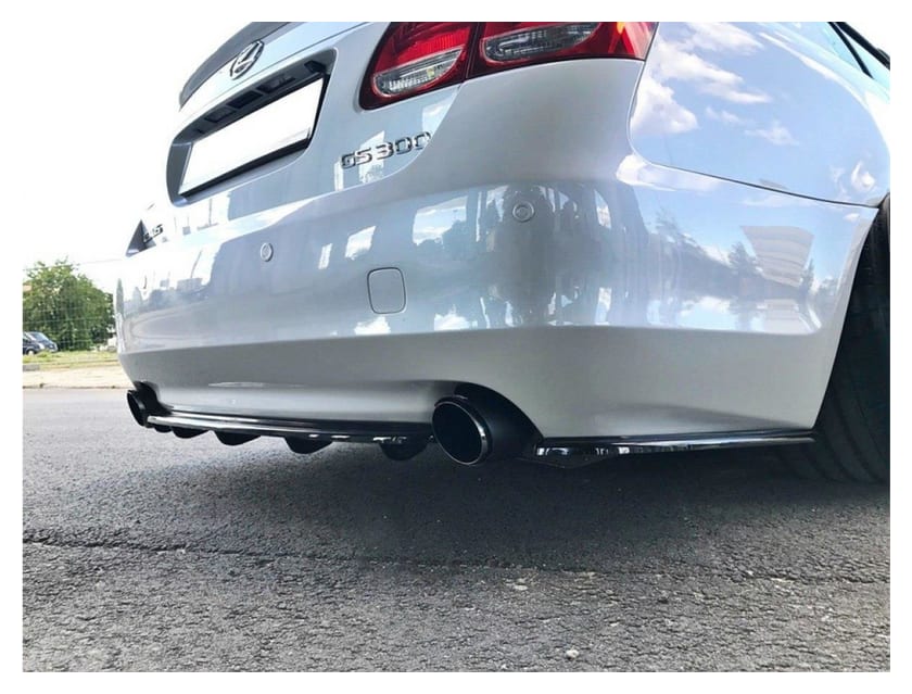 Splitter Lexus GS 300 III Facelift Tył Środkowy z Dyfuzorem Gloss Black