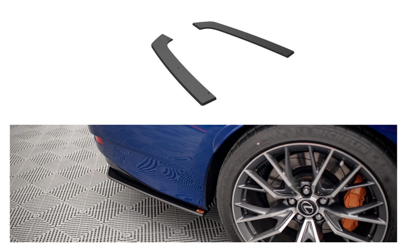 Splitter Lexus GS F IV Facelift Tył Boczne Street Pro Black