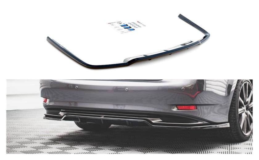 Splitter Lexus GS F Sport Hybrid IV (L10) Tył Środkowy z Dyfuzorem Gloss Black