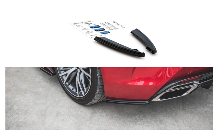 Splitter Lexus LC 500 Tył Boczne Gloss Black