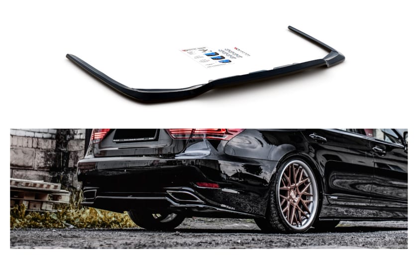 Splitter Lexus LS IV Facelift Tył Środkowy Gloss Black