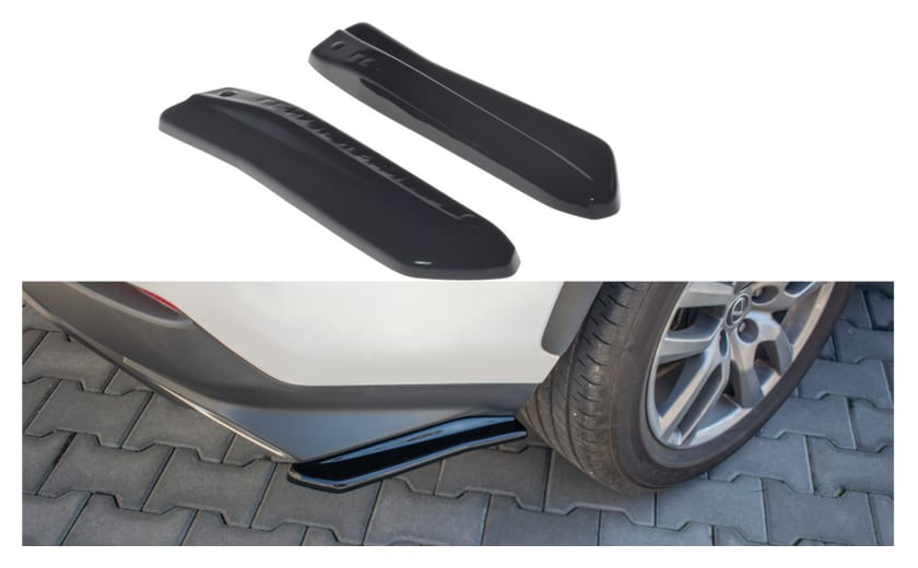 Splitter Lexus NX Facelift(Hybrid) Tył Boczne Gloss Black