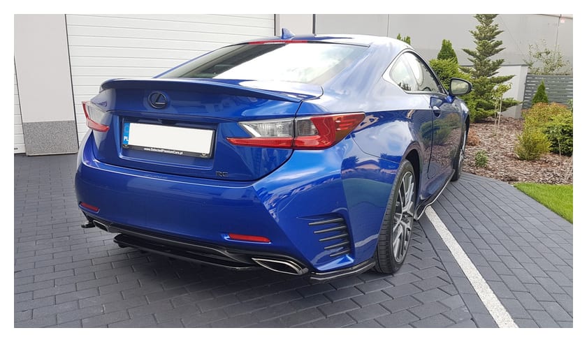 Splitter Lexus RC Tył Boczne Gloss Black