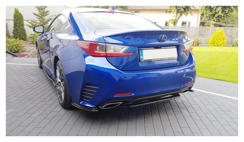 Splitter Lexus RC Tył Środkowy Bez Dyfuzora Gloss Black