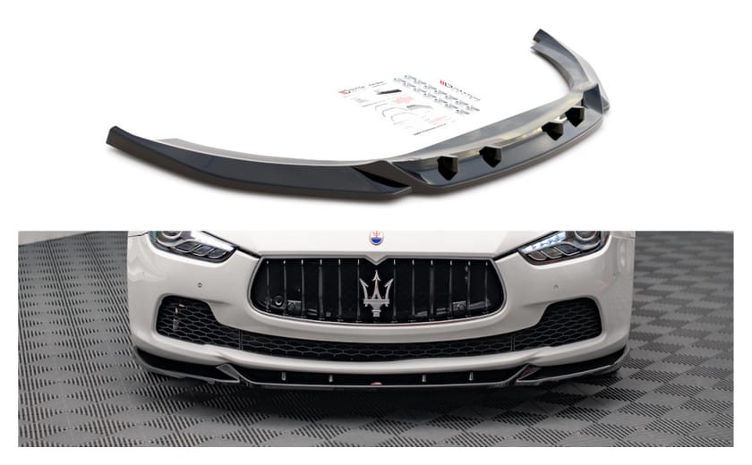 Splitter Maserati Ghibli III przód v.1 Gloss Black
