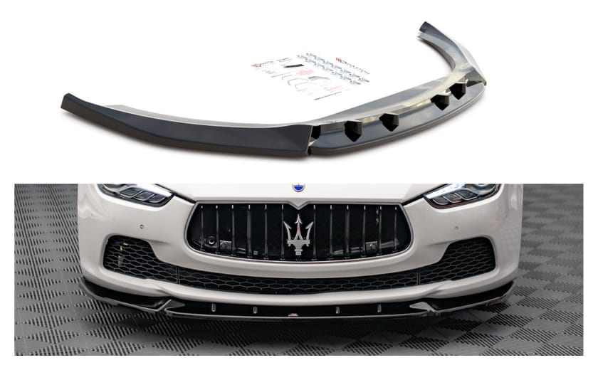Splitter Maserati Ghibli III przód v.2 Gloss Black