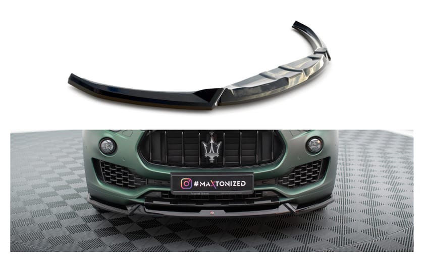 Splitter Maserati Levante I przód v.1 Gloss Black