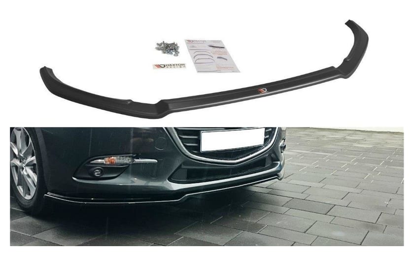 Splitter Mazda 3 III Facelift przód v.1 Gloss Black