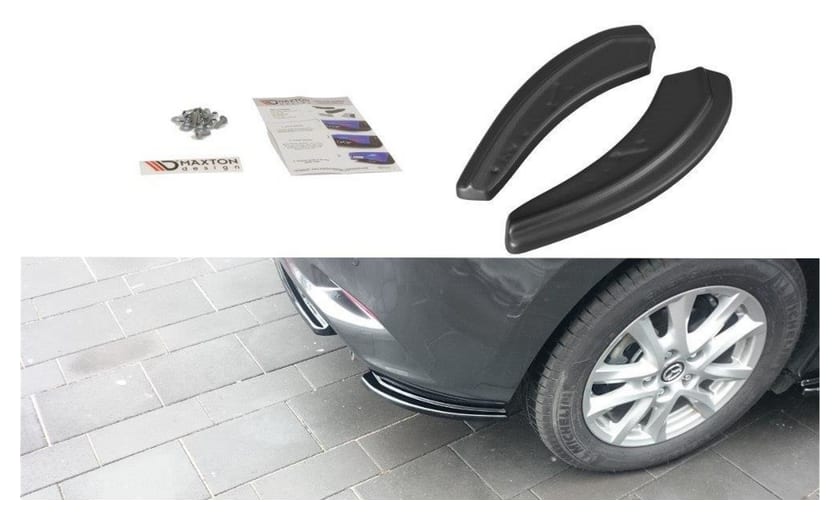 Splitter Mazda 3 III Facelift Tył Boczne Gloss Black