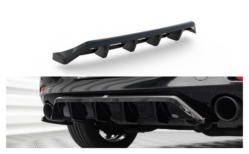 Splitter Mazda 3 IV Tył Środkowy z Dyfuzorem