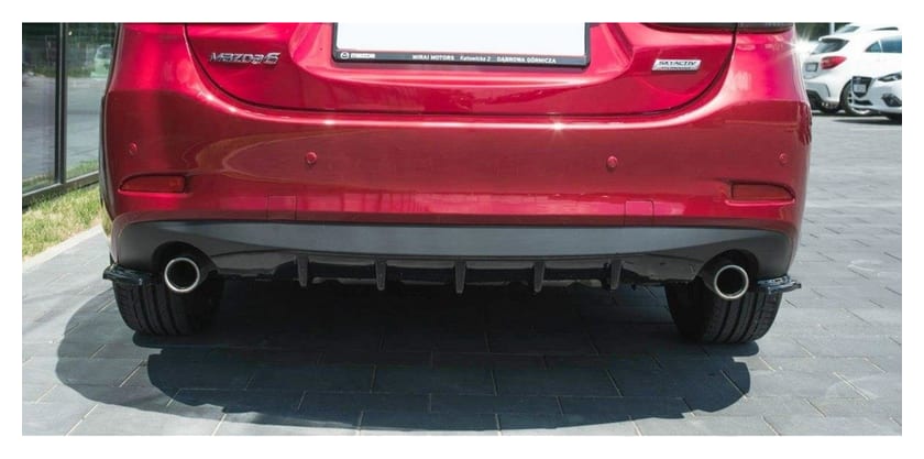 Splitter Mazda 6 III Facelift Tył Boczne v.1 Gloss Black
