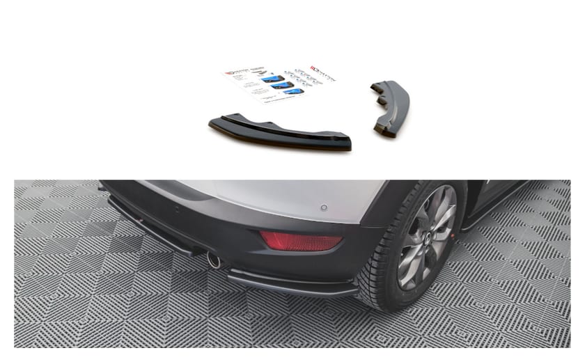 Splitter Mazda CX-3 Tył Boczne Gloss Black