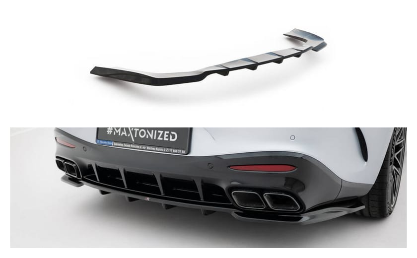 Splitter Mercedes-Banz AMG GT 63 C192 Tył Środkowy z Dyfuzorem v.1