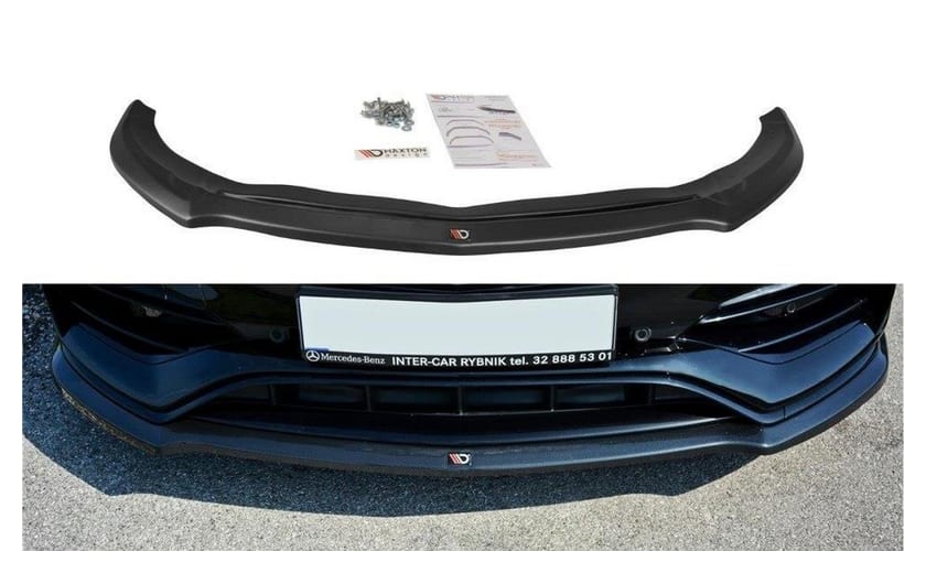 Splitter Mercedes-Benz A W176 AMG Facelift przód v.1 Gloss Black