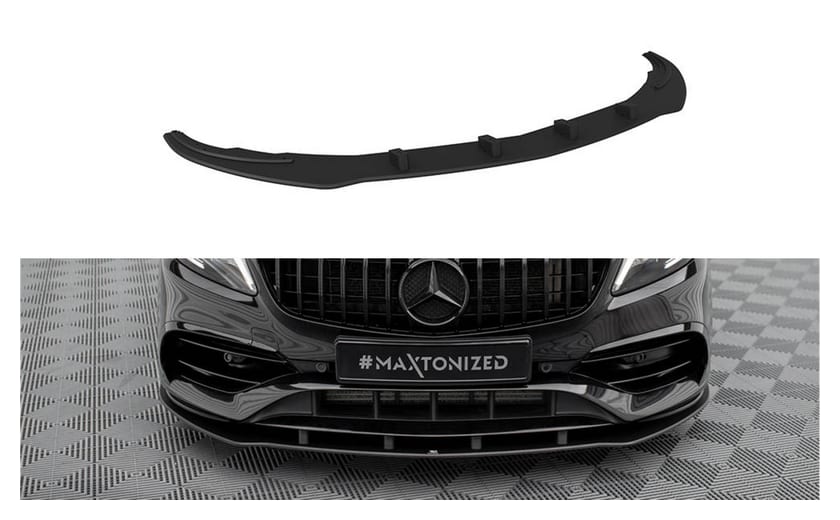 Splitter Mercedes-Benz A W176 Facelift Przód Pro Black