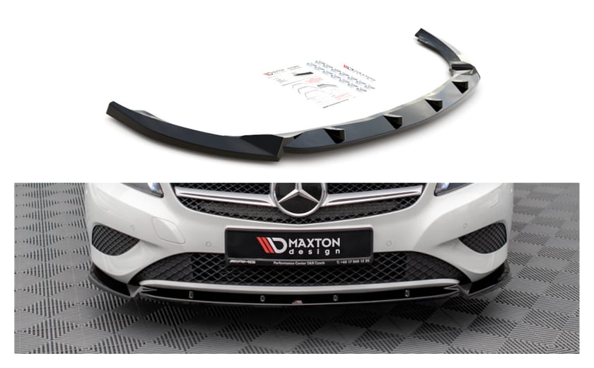 Splitter Mercedes-Benz A W176 przód v.1 Gloss Black