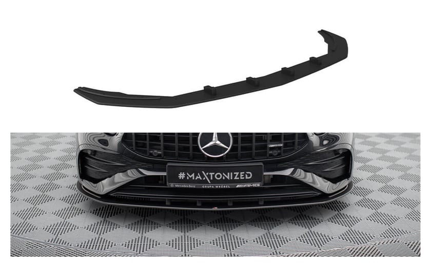 Splitter Mercedes-Benz A W177 A35 Facelift Przód Pro Black