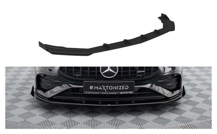 Splitter Mercedes-Benz A W177 A35 Facelift Przód Pro + flaps Black