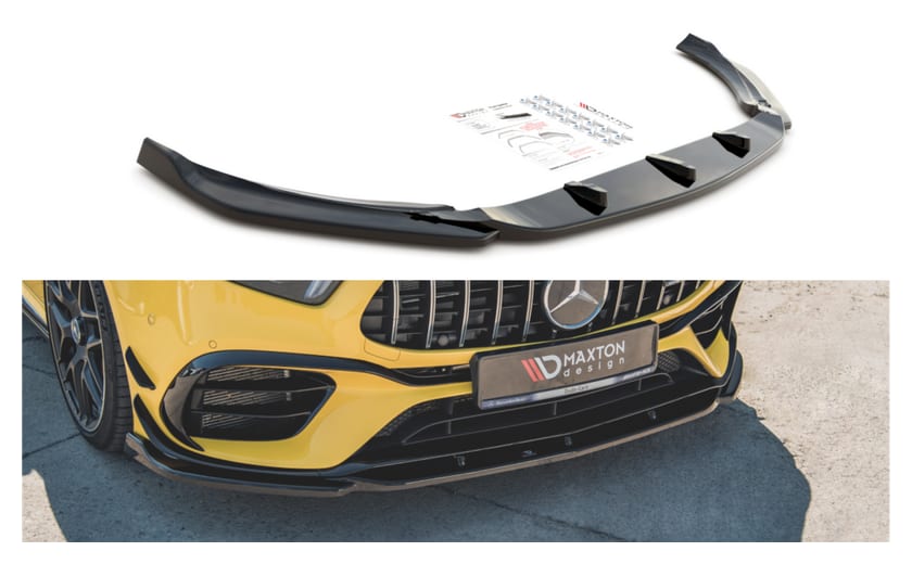 Splitter Mercedes-Benz A W177 A45 S Aero Pack przód v.2 Gloss Black